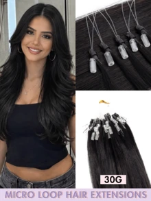 50pcs Ekstensi Rambut Manusia Mikro Ring dengan Manik-manik, Tidak Perlu Lem, Pemasangan Mudah dan Tak Terlihat, Cocok untuk Penataan Sehari-hari, Perayaan Hari Raya, Perlengkapan Sekolah, dan Pengantin - MultiWarna - View 29