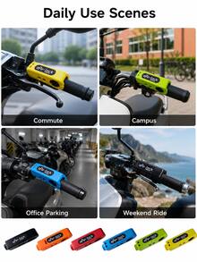 Kunci Stang Anti-Pencurian Universal (Kunci Gas/Rem); Cocok Untuk Skuter Listrik, Sepeda Motor, Sepeda, dan Sepeda Listrik. Desain Portabel, Pemasangan Mudah; Cocok Universal Untuk Sepeda, Sepeda Motor, dan Skuter. - Satu ukuran cocok untuk semua. - View 10
