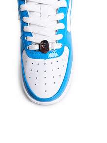 Unisex A Bathing Ape BAPE STA Platform Sneakers, Low Top Street Skate Trainers For Couple Daily Outfits - Blue - View 7