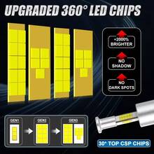 HYNBYZJ 2pcs D1S D3S 360 LED Lights Bulbs HID 300W D2S D4S LED Canbus D1R D2R D3R D4R Xenon Turbo Car Headlight Lamp For Projector Lens 12V - A - View 4