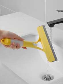 3-In-1 Glass Squeegee With Water Scraper And Sprayer, Multi-Functional Handheld Glass Squeegee For Spraying, Cleaning And Scraping Glass Stains On Tiles, Windshields, Mirrors, Bathrooms And More. Ideal For Kitchen, Bathroom, Home Goods And Household Items, Especially For Back To School Season. - Multiple Styles and Colors - View 5