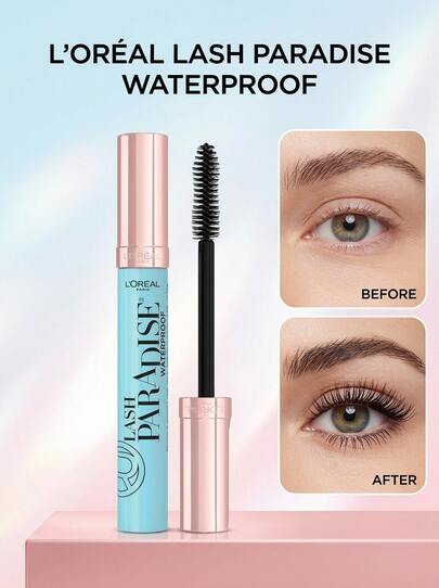 Lash Paradise Volumising Waterproof Mascara Black 6.4 Ml – Mascara, Volumising, For Women, Black, Suitable For Daily Makeup Routine