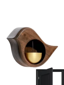 Japanese Style Doorbell Reminder, Wooden Wind Chime, Suction Cup Mount, Indoor/Outdoor Universal, Wireless, Battery-Free, Electricity-Free Home Decor Gift - A - View 10