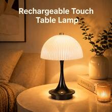 LED Smart Rechargeable Desk Lamp, Built-In 1800mAh Lithium Battery, Touch Switch Control, 3-Color Adjustable Brightness, Detachable Portable Design, Suitable For Living Room, Bedroom, Kitchen, Hallway, Entryway, Ideal Gift - Desk Lamp - View 1