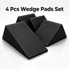 Squat Wedge Support Block, Suitable For Yoga, Strength Training And Deep Stretching, Squat Support Triangular Wedge Block, Deep Leg Bend Yoga Brick, Fitness Squat Wedge, EVA Leg Lift Stretching Inclined Board - Black - View 11