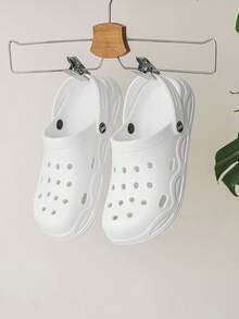 Women's Thick Sole Elevated Beach Sandals, Non-Slip Summer Outdoor Slippers, Couples Flip Flops. This Style Runs Small, Recommend Ordering One Size Up. - Beige - View 7