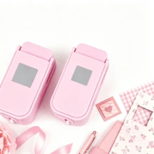 1PC/2PCS Layering Serrated-Edge Square Paper Punches For Junk Journal & Scrapbooking, Nesting Postage Stamp Style Craft Punches With Precision Alignment Cutout Design For Card Making - Stamp Machine - View 4