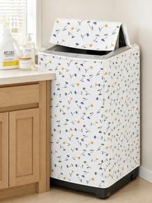 Thickened Printed Sun Protection Washing Machine Cover, Household Washing Machine Drum Cover, Washing Machine Dust Cover - Multiple Styles Available, Suitable For Washing Machine Dust Cover, Protective Cloth, Dryer Cover - Multicolor - View 7