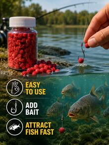 Fishing Bait Pellets, Scented Fish Attractant For Freshwater Fishing, Fishing Lures For Carp, Bass And Small To Medium Fish, Fishing Gear & Equipment For Lakes, Ponds And Rivers - Multicolor - View 10