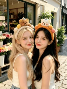 1pc Women's Cartoon Animal Plush Headband, 3D Animal Design Hair Accessory For Autumn/Winter, Suitable For Daily Wear - Multicolor - View 6