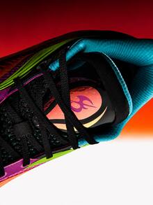 Anta Men's Low-Top Basketball Shoes Breathable Mesh Nitrogen Technology Rebound Sports Shoes - Black/Orange/Purple - View 2