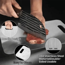 SOKANY Thickened 304 Stainless Steel Cutting Board And Kneading Board, Antibacterial And Mold-Resistant, Easy To Rinse And Clean, Space-Saving Hanging Design, Double-Sided Use, Suitable For Cutting Vegetables, Fruits, Meat And Kneading Dough, Ideal For Kitchen And Catering Use - Other - View 3