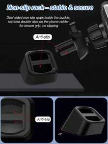 Car Phone Holder Base, Universal Car Air Vent Clip, Car Phone Navigation Holder, Base Plate, Universal Holder Base Air Vent Clip Style Universal Phone Navigation Holder Chassis - AA - View 4