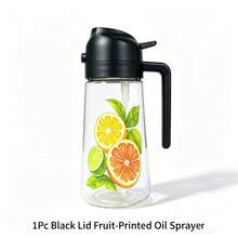 1pc Large Capacity Kitchen Oil Spray Bottle, Home Oil Storage Container, Air Fryer Accessory, Multi-Purpose Seasoning Dispenser; Can Hold Olive Oil, Vinegar, Soy Sauce And Other Liquids, Dual-Use, Leak-Proof And Easy To Clean, Combines Oil Spray And Oil Storage Functions. Perfect Gift For Wife, Mother On Holidays, Random Style And Color - View 16