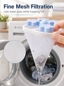 1/3pcs Laundry Ball Bag, Laundry Ball, Floating Lint Remover, Clothing Cleaning Filter Bag, Reusable Washing Machine Lint Collector And Protector Ball - Lint Remover, Washing Machine Lint/Fabric Protector Filter, Reusable Washing Machine Lint Collector And Protector Ball - Laundry And Washing Machine Cleaning Accessories, Floating Lint Cleaner (Suitable For Washing Machines) - A - View 4