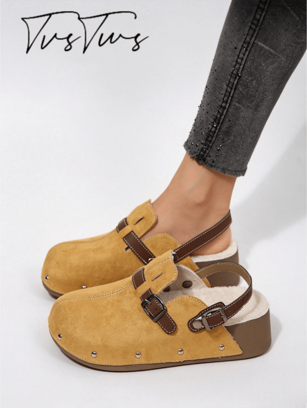 New Boken Ultra-Lightweight Fleece Lined Thick Sole Loafers - Casual, Vintage, Mori Style, Punk, Suitable For Dating And Vacation Wear