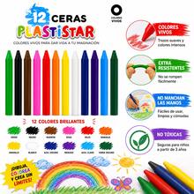 12/24 Ceras de Colores Plastistar STARPLAST, Ceras Plásticas Resistentes con Colores Vivos y Trazo Suave, Material Escolar para Dibujar, Pintar y Colorear - Conjuntos - Ver 3