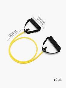 Portable Yoga Resistance Bands With Comfort Handles Tpe Elastic Fitness Rope For Men Women Yoga Pull Rope Fitness Stretching Rope For Home Workouts And Strength Training Pilates Body Shaping Workout Equipment Gym Essentials Accessories - Multicolor - View 16