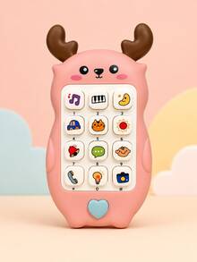 Guitar Shaped Baby Music Phone Toy, Multi-Function Early Education Sound Toy, 3-Color Interactive Play Toy For Toddlers, Baby Birthday Gift - Multicolor - View 13