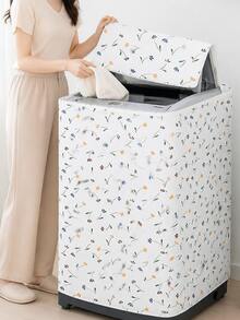 Thickened Printed Sun Protection Washing Machine Cover, Household Washing Machine Drum Cover, Washing Machine Dust Cover - Multiple Styles Available, Suitable For Washing Machine Dust Cover, Protective Cloth, Dryer Cover - Multicolor - View 5
