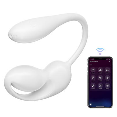 Vibrador portátil para mujeres, huevo vibrador con control por APP Bluetooth a larga distancia, vibrador de punto G, 9 modos de vibración, vibrador para bragas, estimulador anal y clitoriano, juguete sexual para adultos para mujeres y parejas