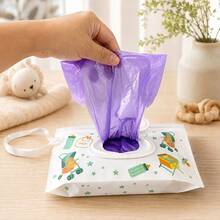 Flip-Top Diaper Disposal Bag, Can Be Hung On Stroller Or Car, Suitable For Shopping And Travel - Multicolor - View 12