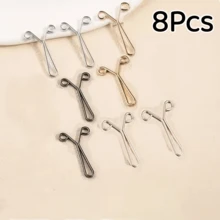 8/12Pcs Y-Shaped Scarf Clips Neck Clips Headscarf Veil Fixing Pins Accessories Scarf Buckles, Y-Shaped Waist Buckle, Waist Adjustment Buckle - Multicolor - View 16