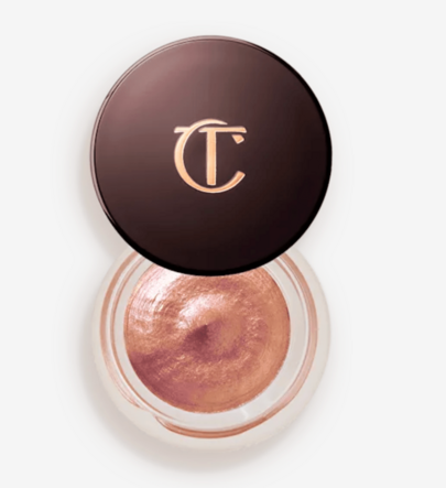 Charlotte Tilbury CT 單色眼影霜 7ml | #01GoldenEclipse 日落光彩/#02SunlitGlow 陽光光澤/#03PillowTalk Pillow Talk/#04Champagne 香檳金/#05Stargold 金棕色/#06WalkOfNoShame 親吻印記 柔焦亮澤 持久