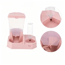 2‑In‑1 Automatic Pet Feeder And Water Dispenser, Large‑Capacity Food Storage Bucket, No Electricity Required, Detachable Food And Water Bowls For Easy Disassembly And Cleaning, Suitable For Feeding Food And Drinking Water For Cats And Small Dogs - 2-in-1 - View 8