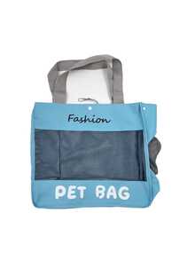 Pink Pet Travel Tote Bag, Oxford Cloth Breathable Mesh Window Cat Pet Carrier, Fashion Letter Print Snap Button Design, Large Capacity Portable Pet Travel Bag, Suitable For Small Cats And Dogs Outdoor Shopping And Daily Use - Multicolor - View 15