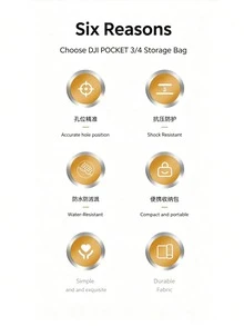 硬殼相機收納包，適用於 Osmo Pocket 4 Pocket 3 手持雲台相機，防震防水耐壓，便攜旅行保護袋，相機與配件收納，適合戶外拍攝 - 查看 4