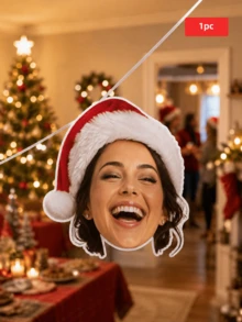 1/7/14/21pcs Customizable Portrait Banner, Birthday Theme Face Hanging Flag, Handmade Cutout Portrait Decoration, Suitable For Bedroom Decor, Party Decor, Background Arrangement, Suitable For Family, Couples, Friends, Colleagues, Suitable For Birthday, Party, Christmas, Halloween - Multicolor - View 16