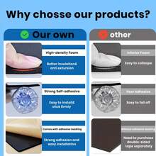 1/2 Roll High-Density Self-Adhesive Sound-Insulating Panel, Acoustic Sound-Absorbing Wall Panel, Noise Reduction, Heat-Resistant, Moisture-Proof, Suitable For Recording Studio, Cinema, Car, Home Decoration And Construction Material - Multiple Styles - View 5