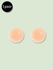 2/10pcs Solid Adhesive Nipple Covers, Invisible And Comfortable, Compact And Portable, Suitable For Beach Trips And Travel, Compatible With Dresses, Camisoles And Bikinis - Multicolor - View 11