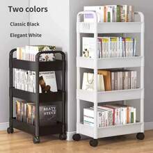 3-Tier And 4-Tier Waterproof Multi-Function Rolling Storage Cart - Versatile Storage Box For Home And Outdoor Camping - Multicolor - View 2