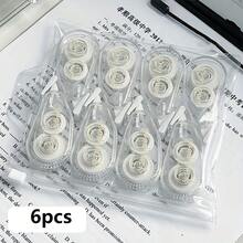 1/2/6/8 Rolls Transparent Mini Correction Tape, Large Capacity, Portable Eraser, Suitable For Home, Office, School Learning Tools, Quiet Correction Tape - Multiple Styles - View 12