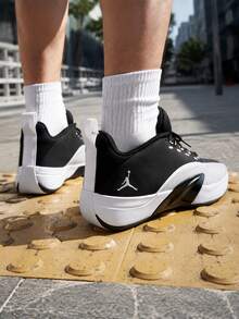 Nike Men's Basketball Shoes I85 PF Court Training Performance Running Workout Shoes IQ6583-001 - Black and White - View 3