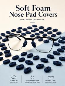 10pcs/6pcs/2pcs High-Density Foam Nose Pads, Reduce Pressure Marks, Prevent Glasses Slipping, Breathable And Skin-Friendly For Comfortable Wear - A - View 7