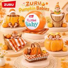 ZURU My Mini Pumpkin Sweetheart Mini Doll Blind Box, Cradle Scene DIY Assembly Set, Miniature Collectible Playset - Multicolor - View 2