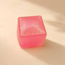 Glitter Cube Squeeze Squishy Toy, Soft Fidget Sensory Squeeze Toy, Shiny Colorful Block Decompression Toy, Stress Relief Entertainment Collectible Toy - Multicolor - View 4