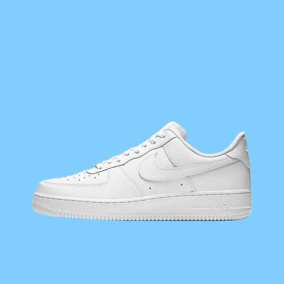 Nike Zapatillas Nik Air1 Force 11 para mujer, blancas, clásicas de cuero, diseño de caña baja, cómodas para el día a día, estilo streetwear, casual, moda para tiempo libre, viajes y look urbano