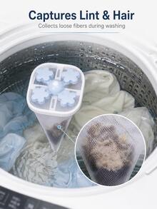 1/3pcs Laundry Ball Bag, Laundry Ball, Floating Lint Remover, Clothing Cleaning Filter Bag, Reusable Washing Machine Lint Collector And Protector Ball - Lint Remover, Washing Machine Lint/Fabric Protector Filter, Reusable Washing Machine Lint Collector And Protector Ball - Laundry And Washing Machine Cleaning Accessories, Floating Lint Cleaner (Suitable For Washing Machines) - A - View 3