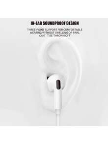 Earphone In-Ear Berkabel dengan Konektor Lightning Kompatibel dengan Apple, Kompatibel dengan iPhone, Kontrol Jarak Jauh Musik, Panggilan, dan Volume Terintegrasi, Kompatibel dengan iPhone 14/13/12/11/XR/XS/X/8/7/SE, Kompatibel dengan Galaxy S23/S22/S21/S20/Ultra Note 10/20, Earphone Berkabel untuk Ponsel - View 6