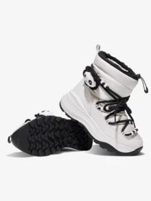 CAMEL CROWN Windproof Heat-Locking Snow Boots, Winter Fleece Lined Warm Non-Slip Wear-Resistant Outdoor Cold-Proof Shoes For Women - Ivory/Black - View 2