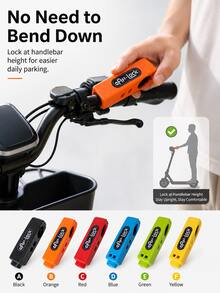 Kunci Stang Anti-Pencurian Universal (Kunci Gas/Rem); Cocok Untuk Skuter Listrik, Sepeda Motor, Sepeda, dan Sepeda Listrik. Desain Portabel, Pemasangan Mudah; Cocok Universal Untuk Sepeda, Sepeda Motor, dan Skuter. - Satu ukuran cocok untuk semua. - View 3