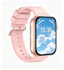 NcmRyu Pink Silicone Strap 2.01-Inch Touchscreen Multifunctional Electronic Watch For Female Students, Features Multiple Sports Modes, Camera Control, Social Media Notification, Suitable For Gifts, Sports, School And Other Occasions - Pink - View 11