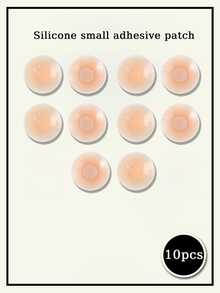 2/10/20pcs Silicone Adhesive Nipple Covers, Compact And Portable, Suitable For Travel, Beach, Dresses, Camisoles And Bikinis - Multicolor - View 9