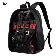 Cool Black Tactical Mecha Robot 2D Print 3-Piece Backpack Set, Large Capacity Backpack, Crossbody Bag, Pencil Case, Adjustable Wide Breathable Shoulder Straps, Side Mesh Pockets, Water Bottle Holder, Personalized Daily Commute Outdoor Storage Bag Set - Printed Bag - View 14