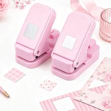 1PC/2PCS Layering Serrated-Edge Square Paper Punches For Junk Journal & Scrapbooking, Nesting Postage Stamp Style Craft Punches With Precision Alignment Cutout Design For Card Making - Stamp Machine - View 3