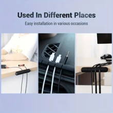 1Pc/3Pcs Cable Management Clips, Self-Adhesive Cable Organizer Clips For Desktop USB Charging Cables, Bedside Power Cords, Mouse Cables, PC Office Home Use - Multicolor - View 10